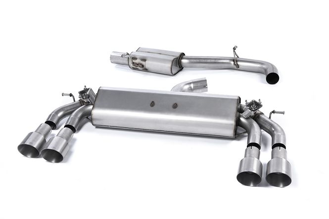 Hovedbilde Cat-back Resonated (quieter). Quad Round Titanium Tips This prod
