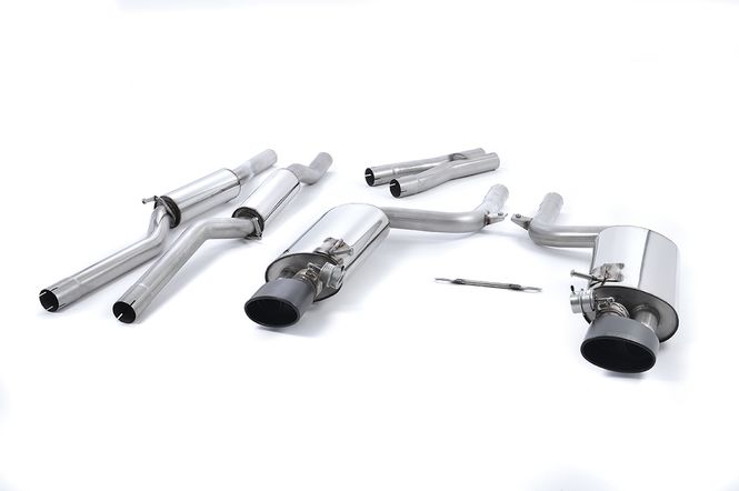 Hovedbilde Cat-back Resonated. Including Exhaust Valves and Satin Sheen Bla