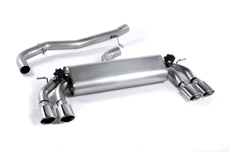 Cat-back Non-resonated (louder). Quad Oval Polished Tips