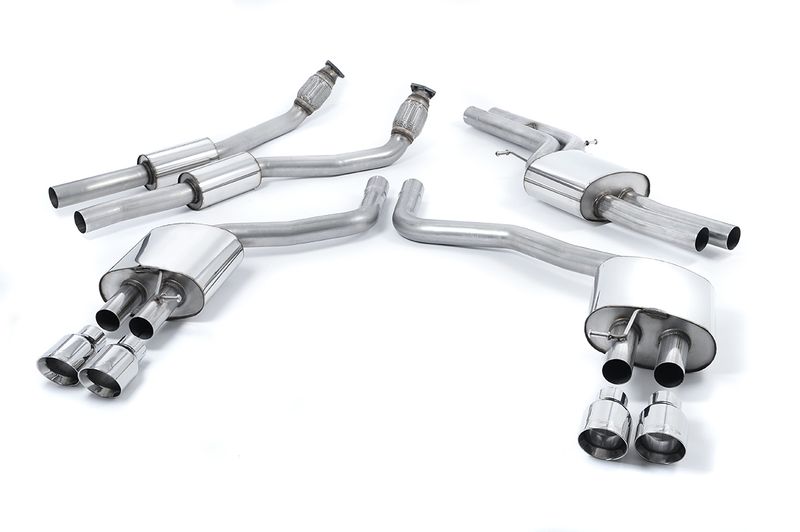 Cat-back Resonated (quieter) with Polished tips EC-Approved