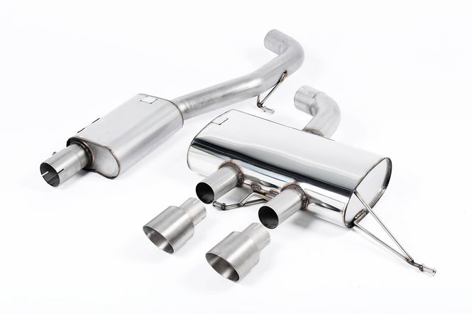 Hovedbilde Cat-back 3-inch Race System. Resonated (quieter). Titanium Tips 
