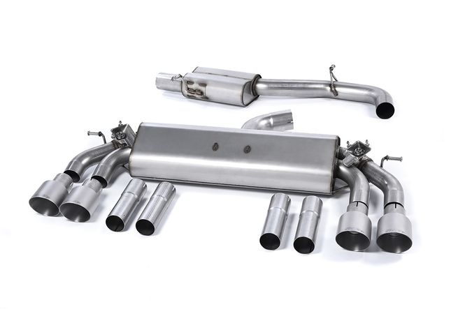 Hovedbilde Cat-back Resonated (quieter). Quad Round Titanium Tips This prod