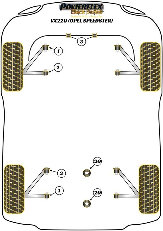 Front and Rear Wishbone Bush