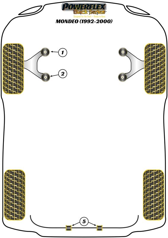 Front Wishbone Rear Bush 46.5mm