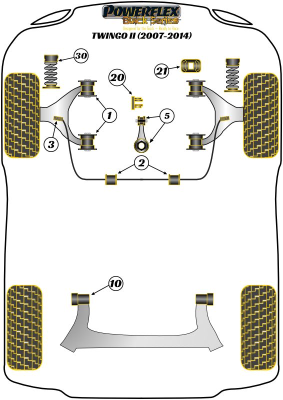 Front Anti Roll Bar Inner Bush 20mm