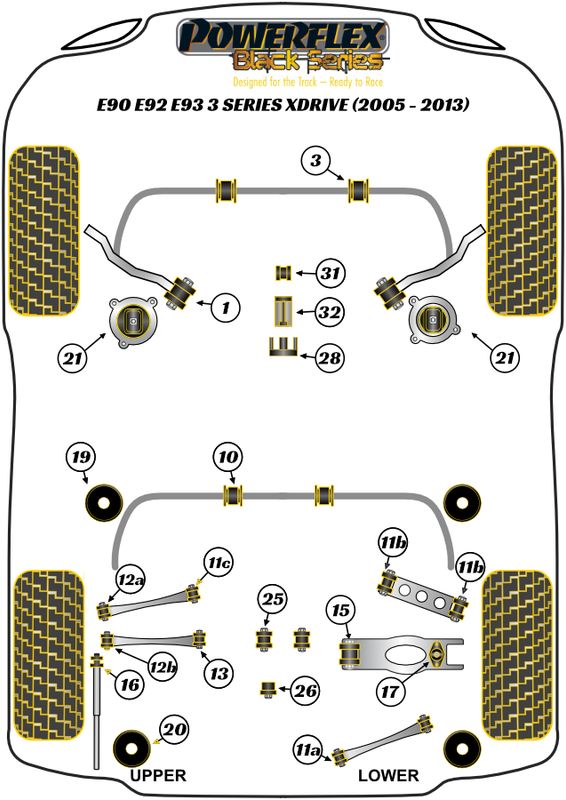 Rear Lower Shock Mounting Bush & Bracket