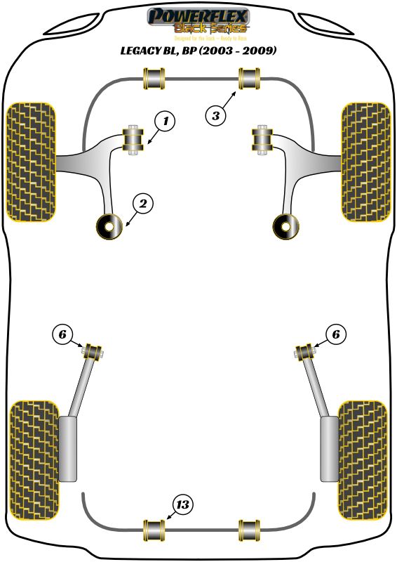 Rear Anti Roll Bar To Chassis Bush 19mm