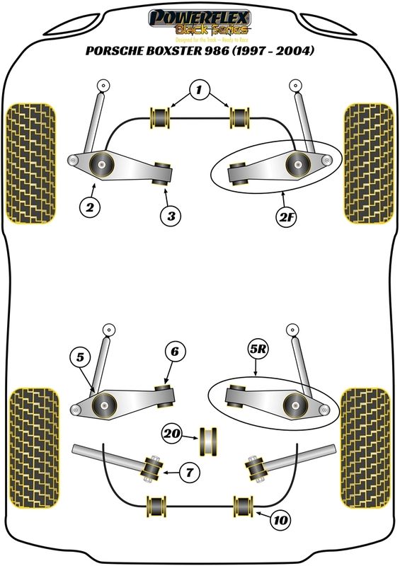 Front Track Control Arm Caster Offset Outer Bush