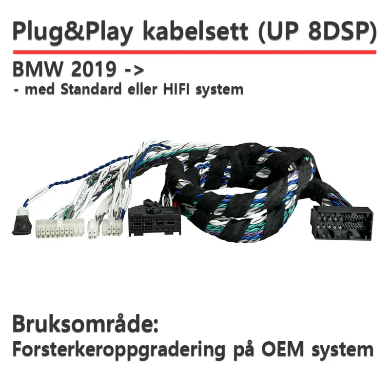 Match lydoppgraderingspakke BMW i4 Lydpakke for BMW i4 G26 2022--> med 676 HIFI