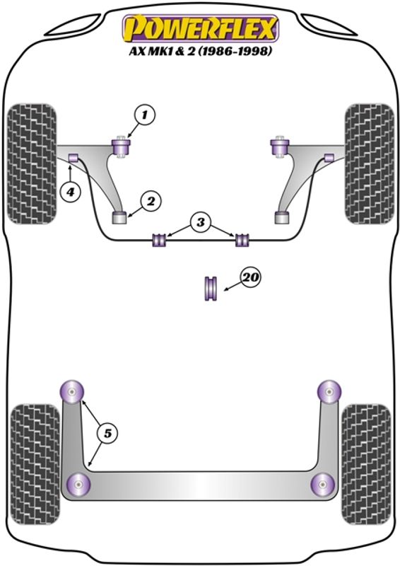 Front Wishbone Rear Bush