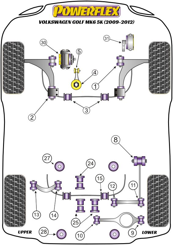Rear Diff Front Mounting Bush