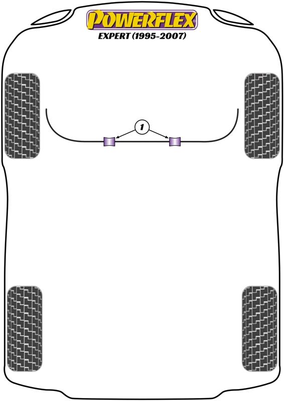 Front Anti Roll Bar To Chassis Bush 25mm