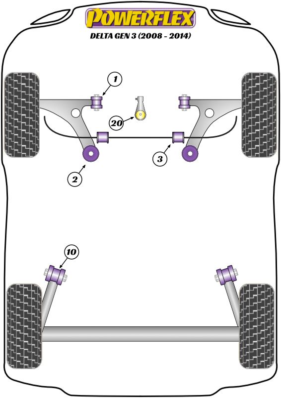 Front Wishbone Rear Bush