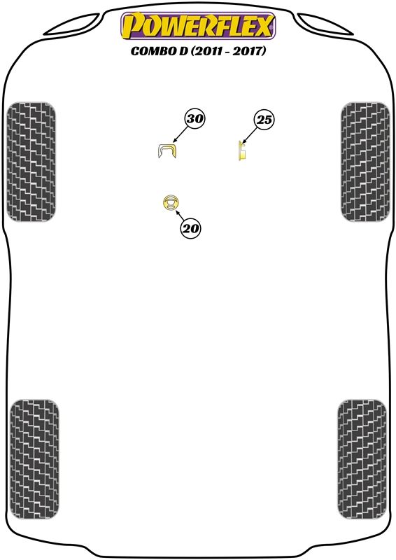 Upper Gearbox Mount Insert (Petrol)