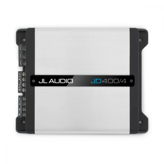 Hovedbilde JL Audio JD400/4 4-kanals forsterker, 4x75 / 4x100 W RMS (4 / 2 ohm)