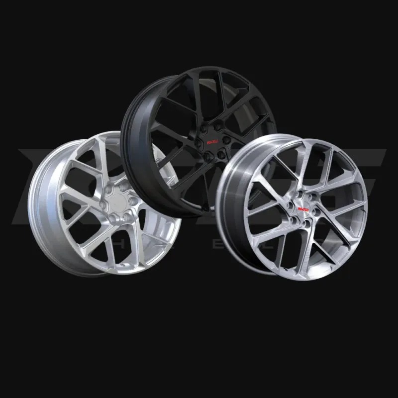 Kite F-26 Glossy Gun Metal 8x20 et45 6x120 VW Transporter T7 Ford Transit Custom 