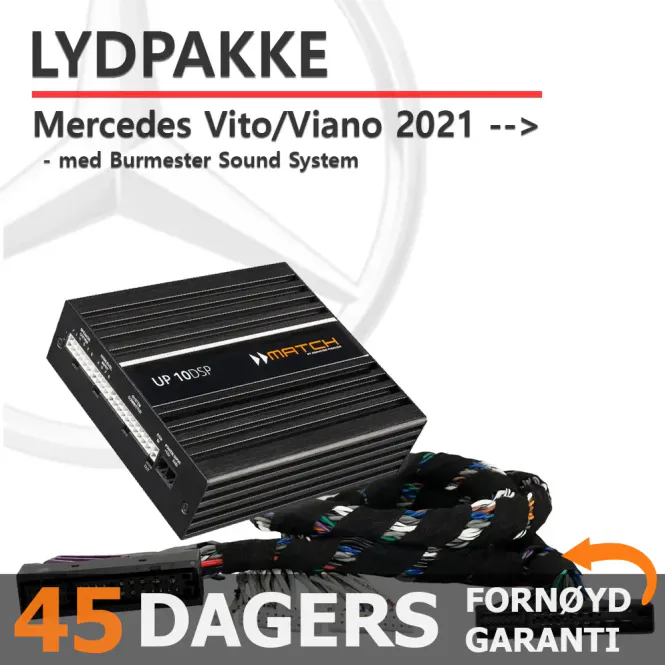 Hovedbilde Match Lydoppgraderingspakke Mercedes Plug and play pakke for Mer