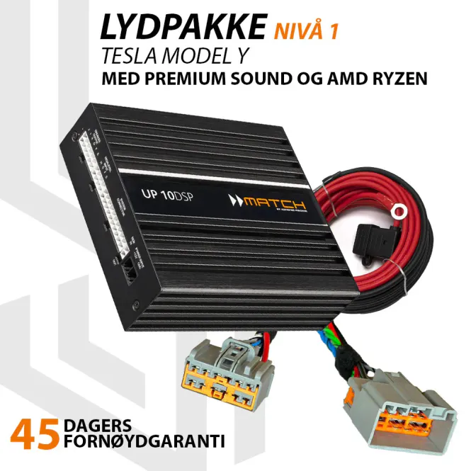Hovedbilde Match Lydoppgraderingspakke Tesla Model Y - Nivå 1
