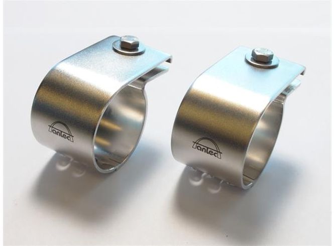 Hovedbilde Antec Lyktefester 76mm Elektropolert syrefast stål. Par.