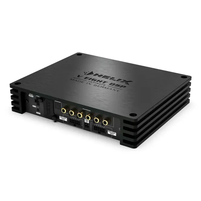Hovedbilde HELIX NEXT V EIGHT DSP ULTIMATE 8 kanals forsterker med DSP, 8x110W RMS @ 4 ohm (4 kanaler 2 ohm stabile med 220W RMS ...