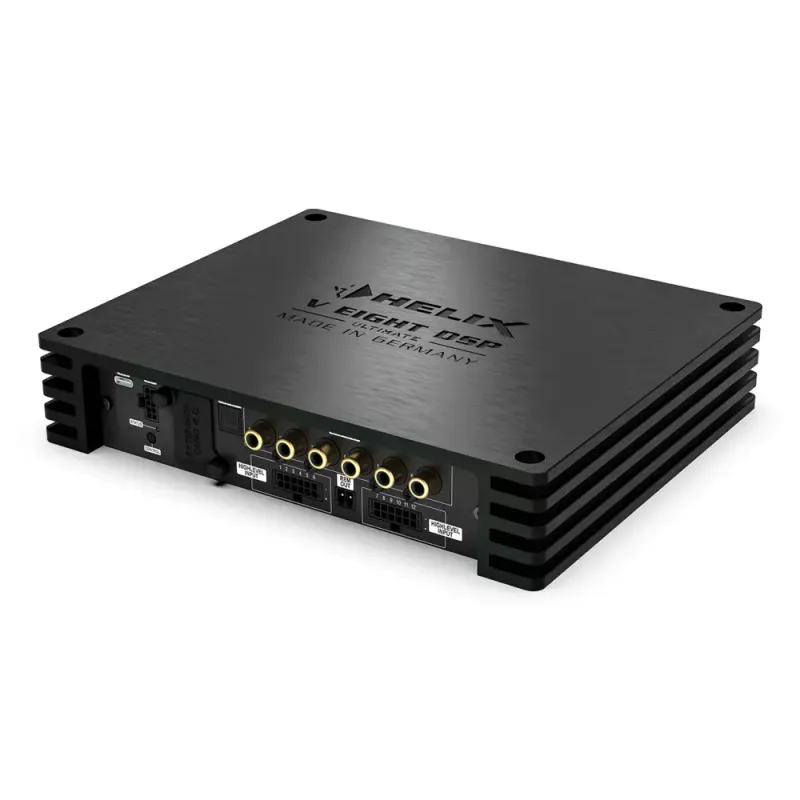 HELIX NEXT V EIGHT DSP ULTIMATE 8 kanals forsterker med DSP, 8x110W RMS @ 4 ohm (4 kanaler 2 ohm stabile med 220W RMS ytelse)